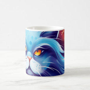 Mug Magic Monde abstrait de couleurs de chat de rêve