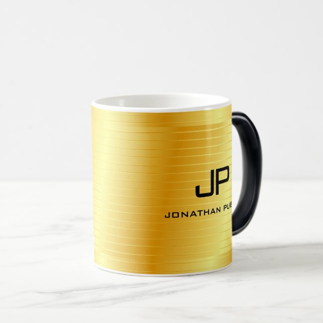 Mug Magic Monogram Modèle Elegant Gold Look tendance (Devant droit)