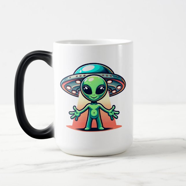 Mug Magic Montez-moi | Alien et OVNI (Gauche)