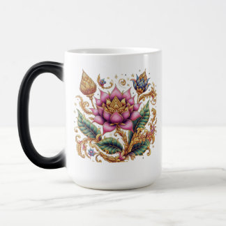 Mug Magic Morphage de la fleur motif thaïlandaise