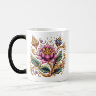Mug Magic Morphage de la fleur motif thaïlandaise