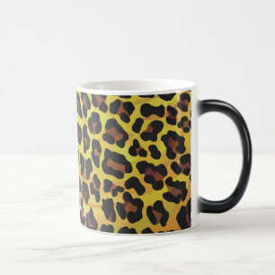 Mug Magic Morphage d'impression Brown et jaune léopard