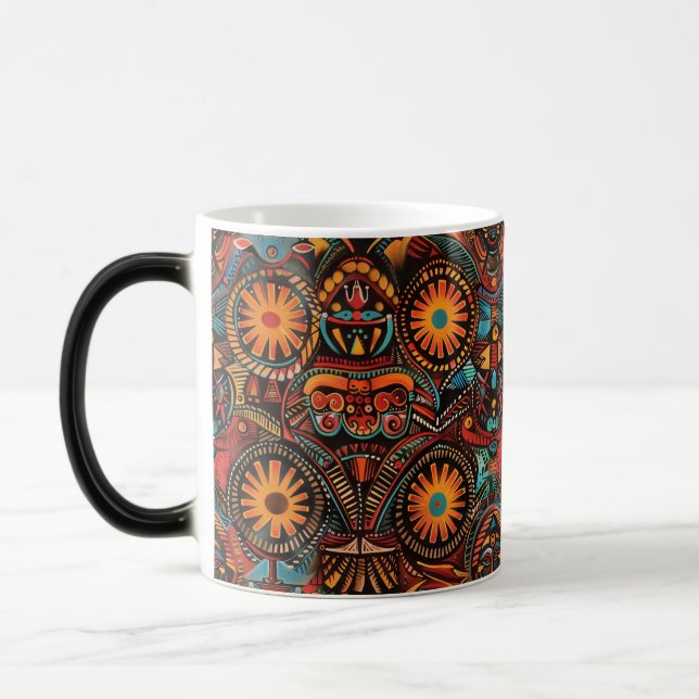 Mug Magic Morphin de charme Cyan "empreinte historique intem (Gauche)