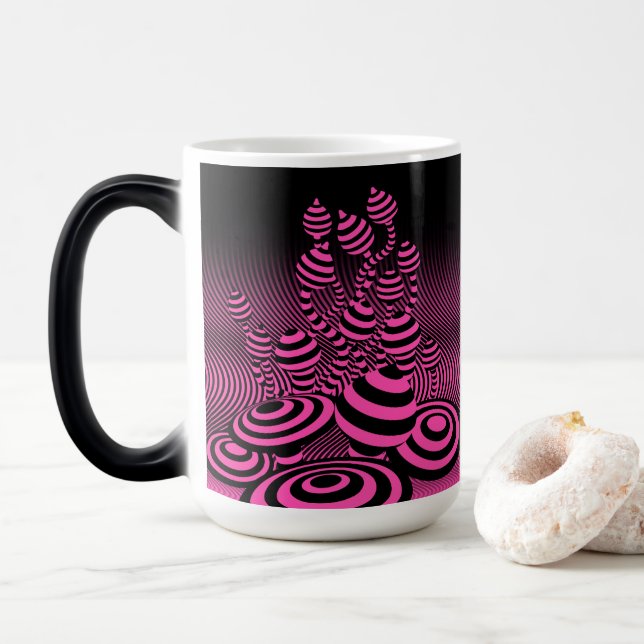 Mug Magic Morphing. géométrique de champignon magique de (Avec donut)