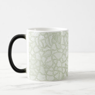 Mug Magic Mosaïque feuille aléatoire vert pâle