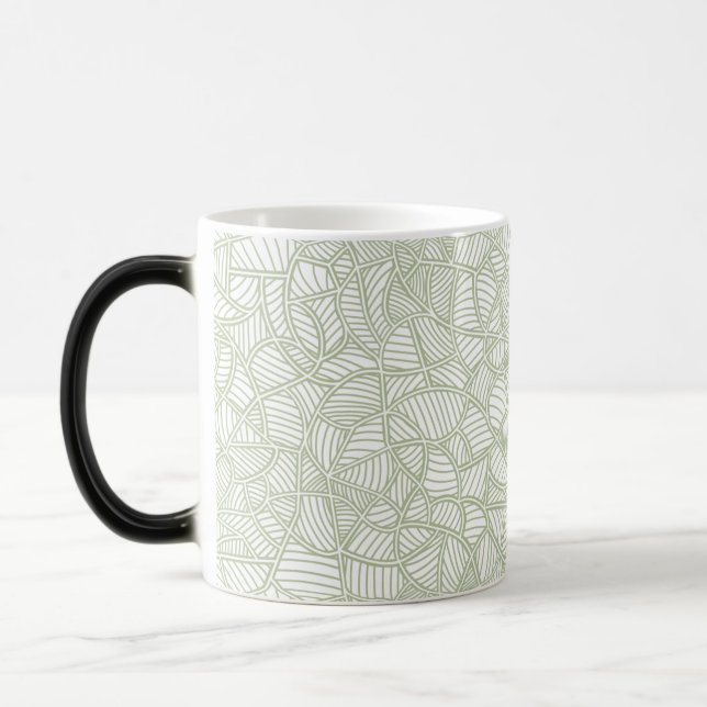 Mug Magic Mosaïque feuille aléatoire vert pâle (Gauche)