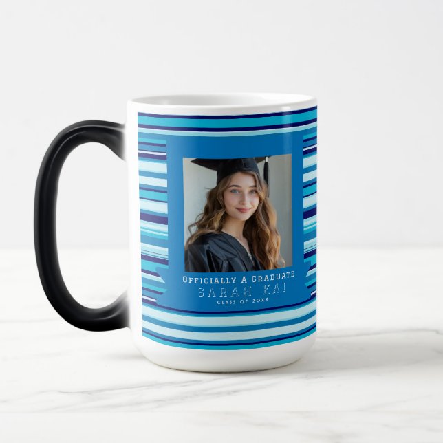 Mug Magic Motif à rayures magnifiques Infirmière certifiée (Gauche)