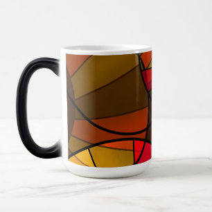 Mug Magic Motif abstrait de carreaux de mosaïque en verre mo