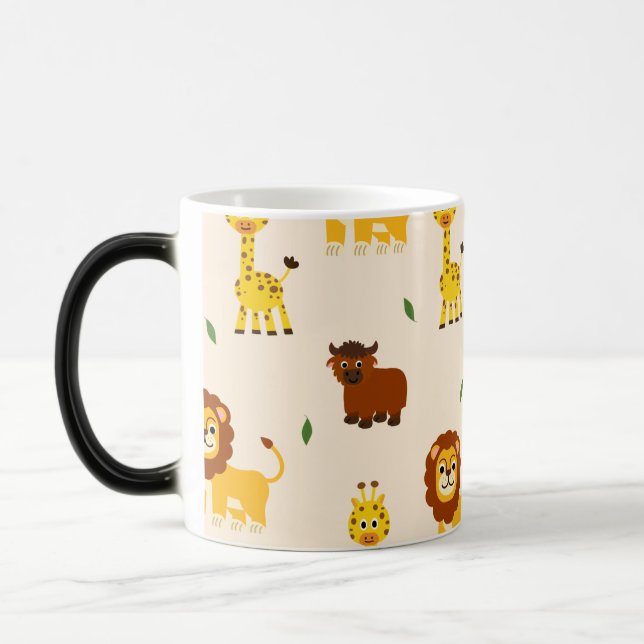 Mug Magic Motif animalier illustré ludique (Gauche)