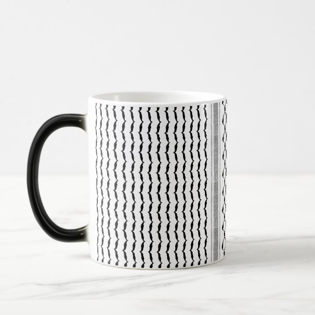 Mug Magic Motif arabe palestinien Kufiya Customisé  (Gauche)