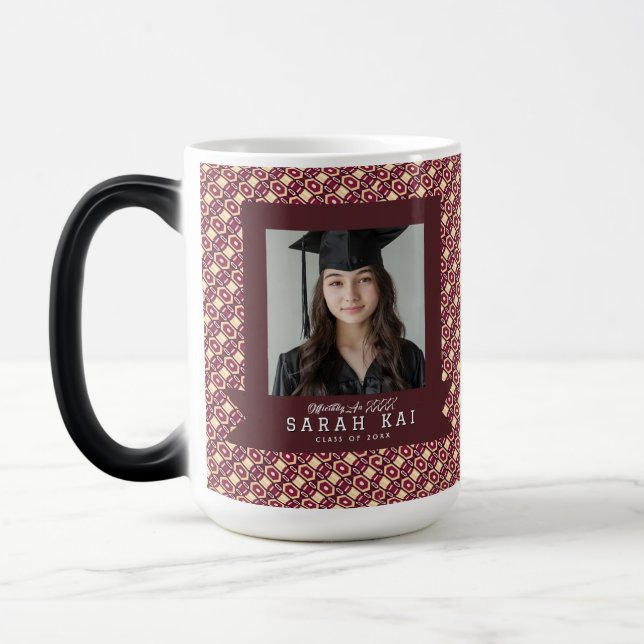Mug Magic Motif Aztec Gras Petit-Fille Diplômée (Gauche)