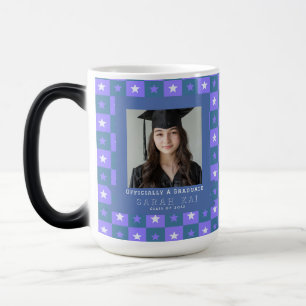 Mug Magic Motif carré coloré Petit-fille Diplômée