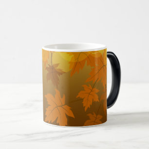 Mug Magic Motif d'automne avec feuilles d'érable en chute et