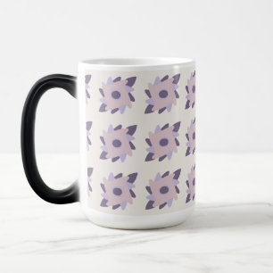 Mug Magic Motif de carreau décoratif pastel violet