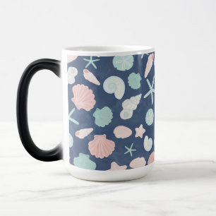Mug Magic motif de coquillages