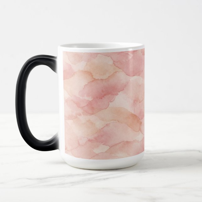 Mug Magic Motif de design abstrait moderne rose tendre (Gauche)