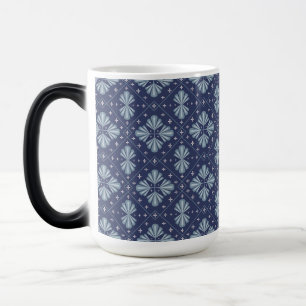 Mug Magic Motif de formes géométriques bleues