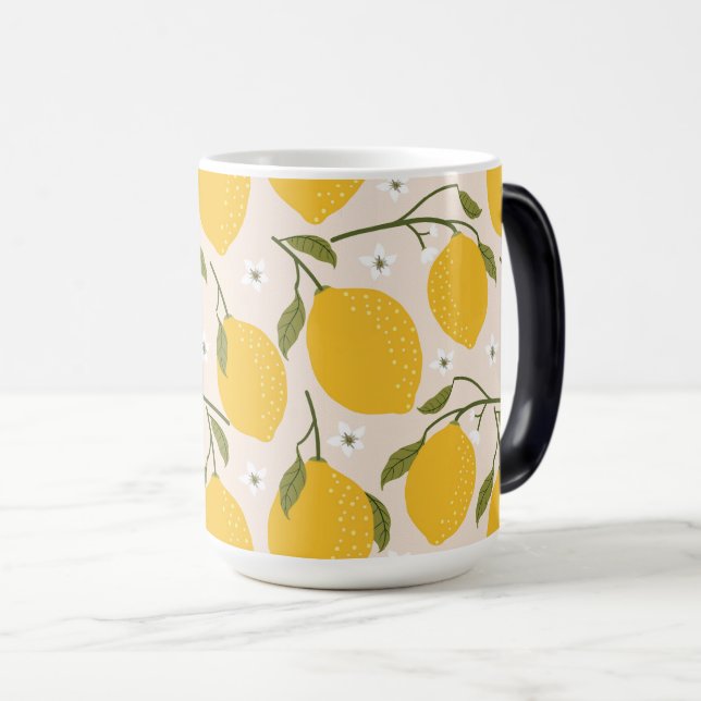 Mug Magic Motif de fruits frais au citron (Devant droit)