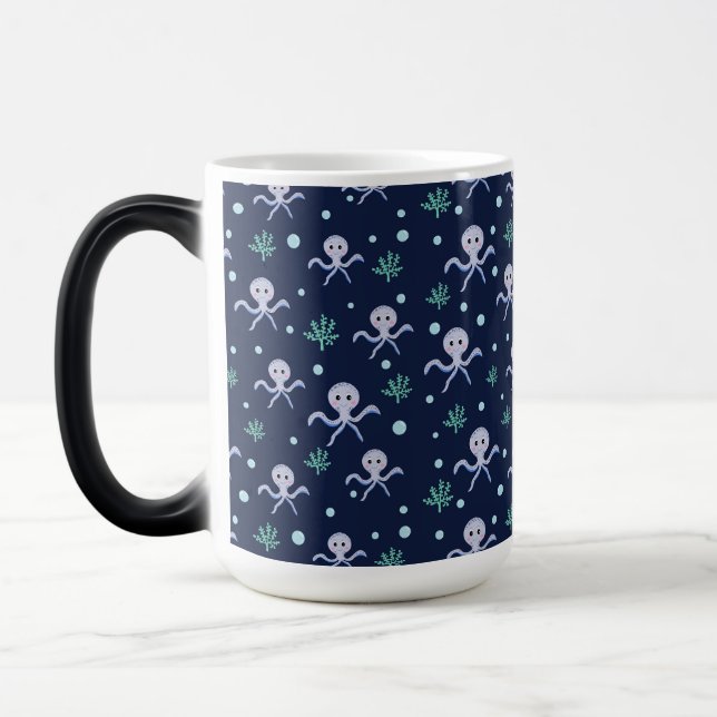 Mug Magic Motif de Pieuvre Mignonne (Gauche)