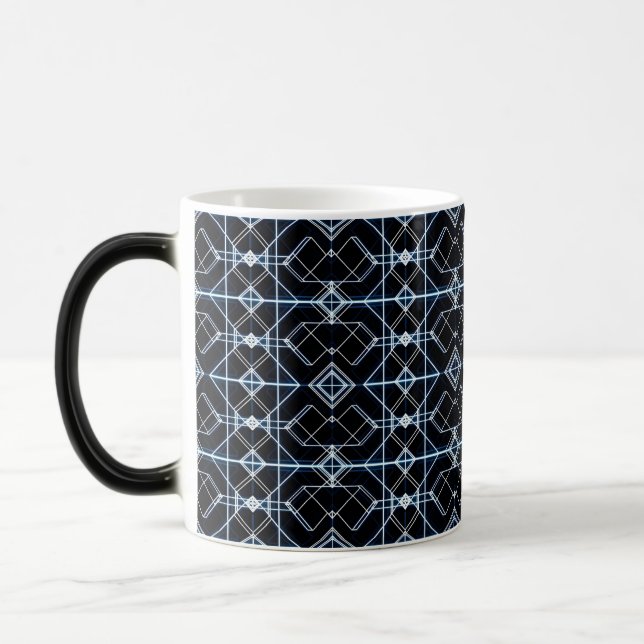 Mug Magic Motif de réseau néon futuriste (Gauche)