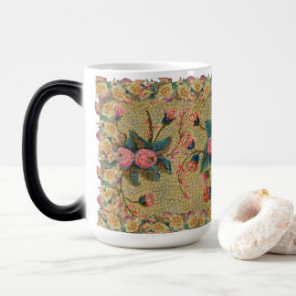 Mug Magic Motif de rose antique vintage 