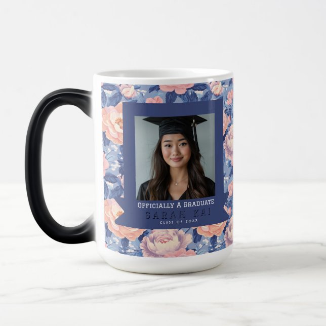 Mug Magic Motif de rose classique Promotion de diplômés de (Gauche)
