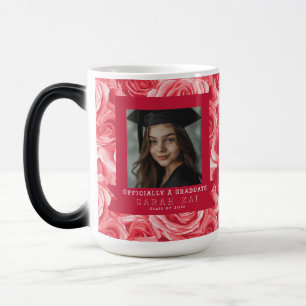 Mug Magic Motif de rose unique pour la remise des diplômes