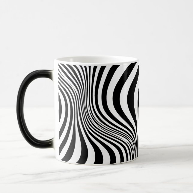 Mug Magic Motif de texture d'impression de peau de zèbre (Gauche)