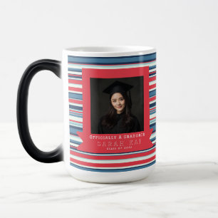 Mug Magic Motif élégant à rayures pour diplômé de l'universi