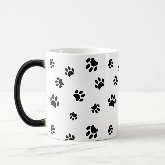 Mug Magic Motif Empreintes de Patte Noires (Gauche)
