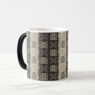 Mug Magic motif ethnique tribal africain. Adinkra simbols.