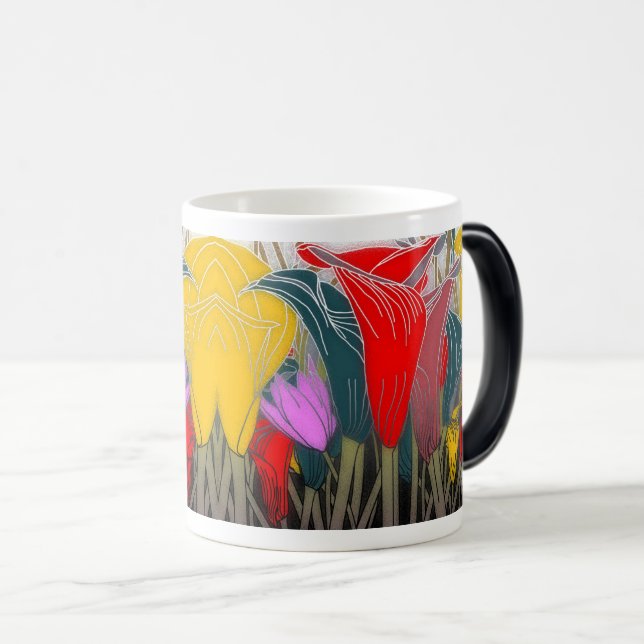 Mug Magic Motif floral coloré (Devant droit)