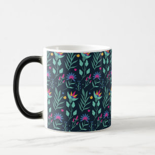 Mug Magic Motif floral exotique peint à la main-23206