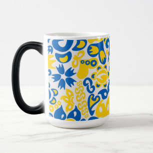 Mug Magic Motif folklorique aux couleurs du drapeau ukrainie