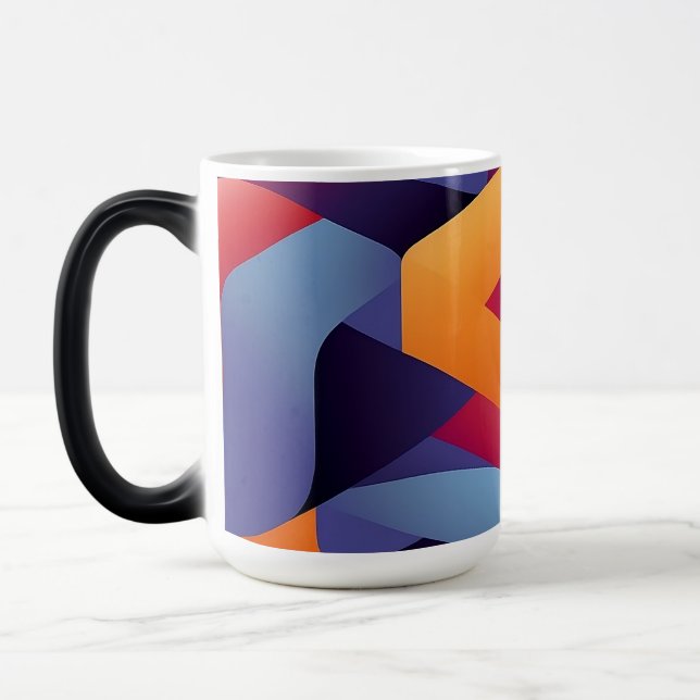 Mug Magic motif géométrique 3D dynamique 2 (Gauche)