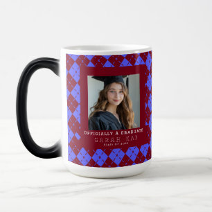 Mug Magic Motif Gingham Tendance Grand-père de Remise des Di
