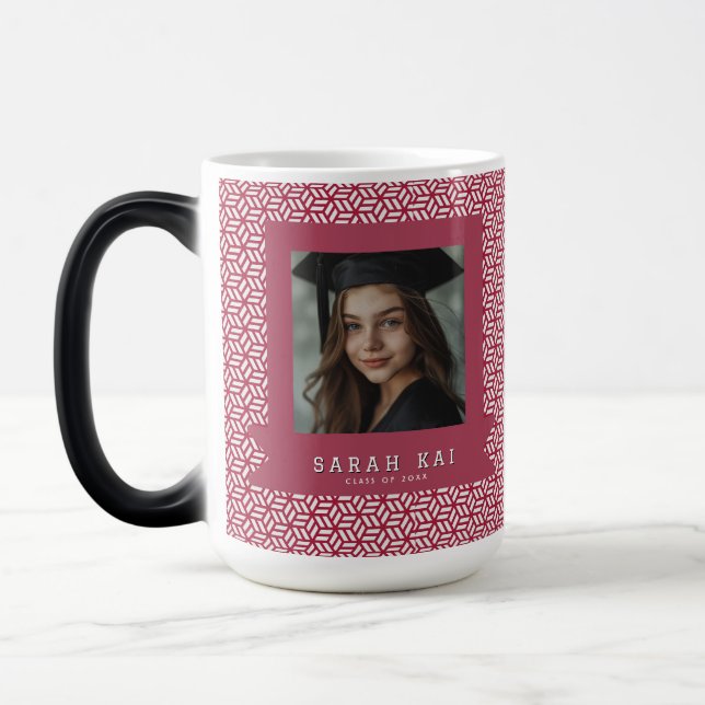 Mug Magic Motif Hexagonal Branché Petit-Fils Remise de Diplô (Gauche)