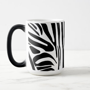 Mug Magic Motif Imprimé Zèbre Noir et Blanc Audacieux