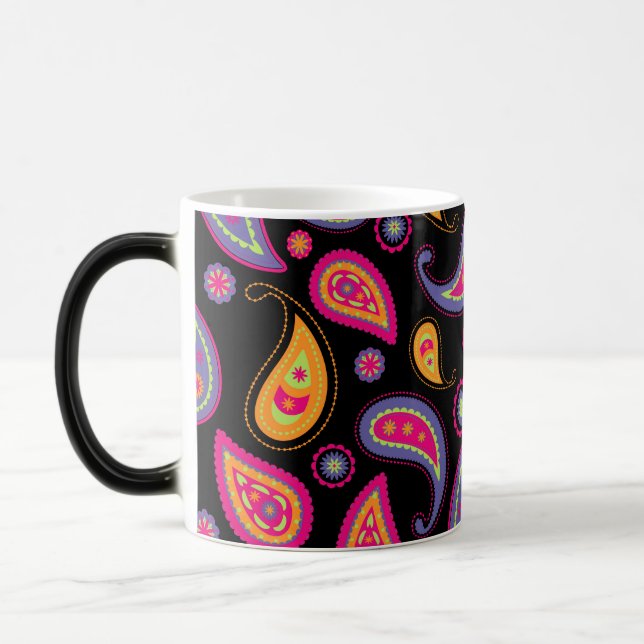 Mug Magic Motif Paisley Coloré (Gauche)