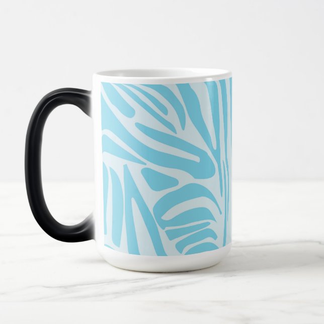 Mug Magic Motif rayé zèbre bleu (Gauche)