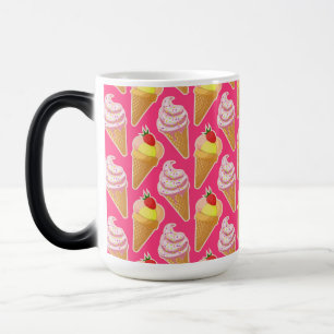 Mug Magic Motif rose Kawaii avec crème glacée aux fraises
