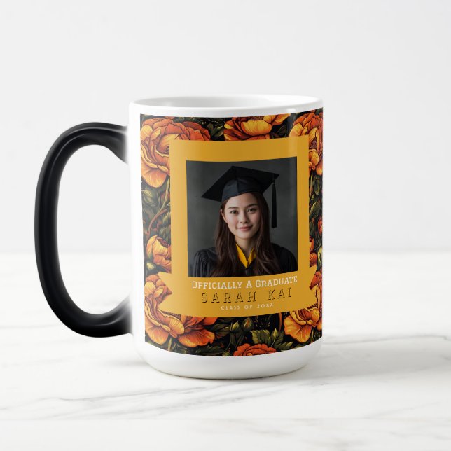 Mug Magic Motif Rose Tendance Collège Diplômé (Gauche)