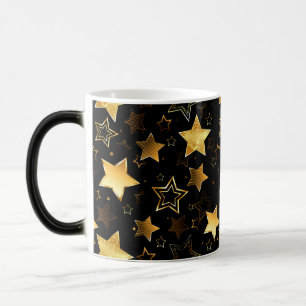 Mug Magic Motif sans couture avec étoiles d'or