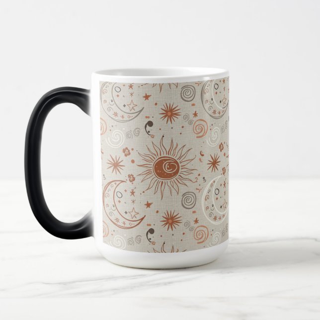 Mug Magic Motif Soleil et Lune Bohème (Gauche)