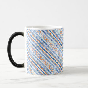 Mug Magic Motif tribal aztèque orange bleu mignon