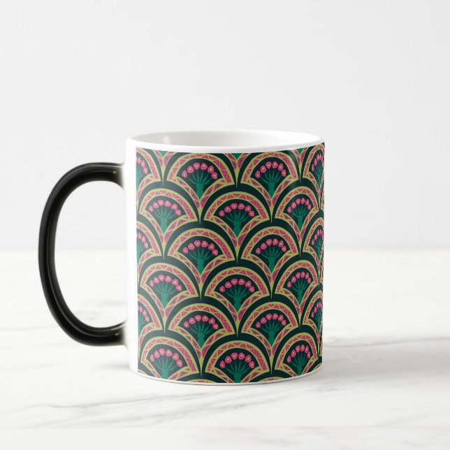 Mug Magic motif vert en forme de coquille (Gauche)