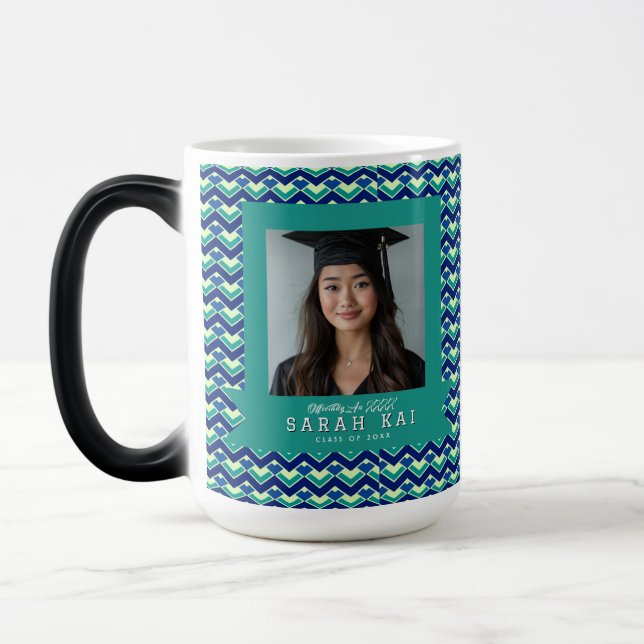 Mug Magic Motif Zigzag Classique Classe de Diplômés (Gauche)