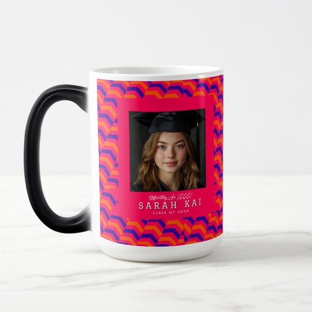 Mug Magic Motif Zigzag Gras Classe Diplômée (Gauche)