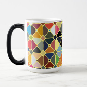 Mug Magic Motifs géométriques multicolores aux formes octo