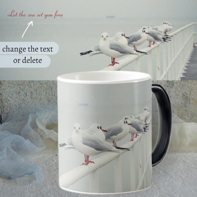 Mug Magic Mouette blanche le jour d'hiver (Créateur téléchargé)